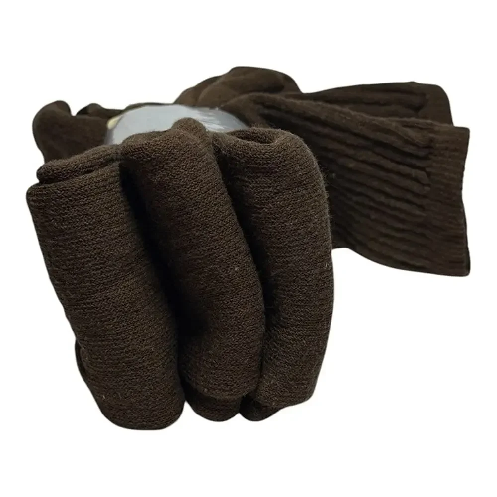 6 Pairs Winchester Thermal Crew Socks Brown Hunting Work Outdoor Boot Socks